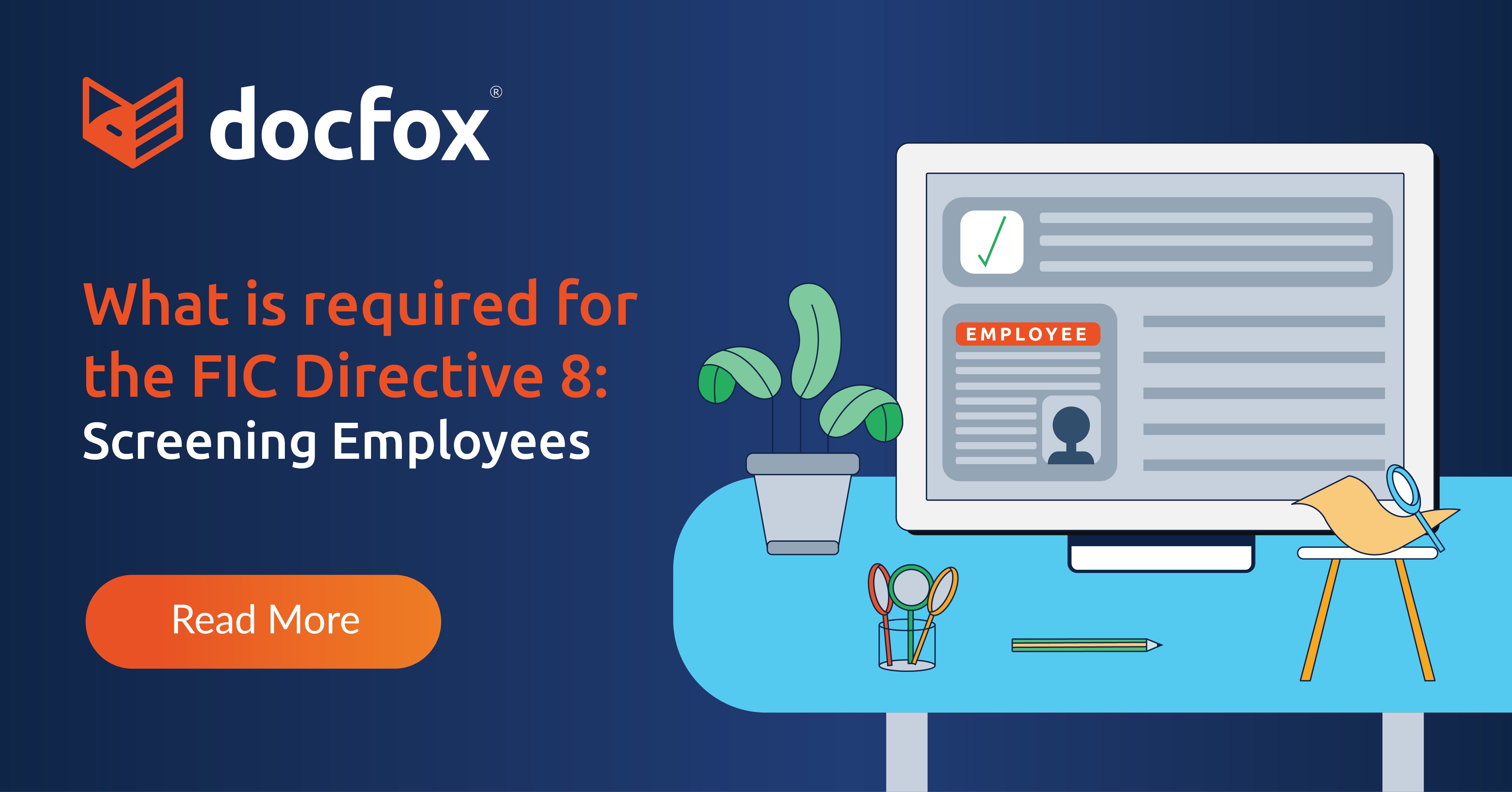 What is Required for the FIC Directive 8 Screening Employees DocFox